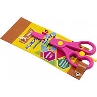 Ножиці дитячі "Умка" НЦ405-12 13,3 см пластик.,безпечні, рожеві