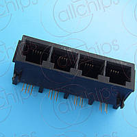 Розетка RJ11 6P4C 4-порта Molex 0432236028