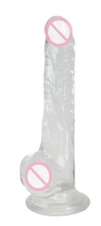 Фалоімітатор реалістичний Alive Jelly Dildo Lusty, ТПЕ, присоска, діаметр 3,2 см, довжина 18 см