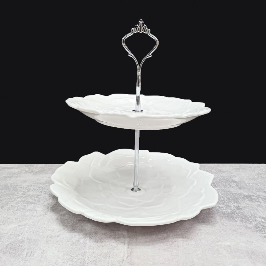 Фруктівниця 2-х ярусна "Квітка" Bona 988-198, фото 1