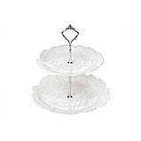 Фруктівниця 2-х ярусна "Квітка" Bona 988-198, фото 2