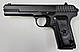 Страйкбольний спринговий пістолет Galaxy металевий з глушником G.33A (TT), фото 2