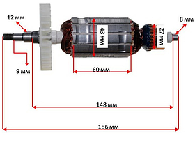 Якір болгарка DWT 180D