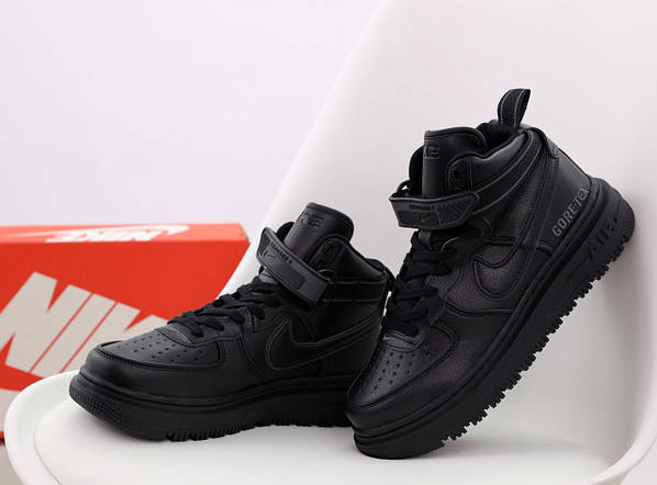Nike air force 1 black platform deals
