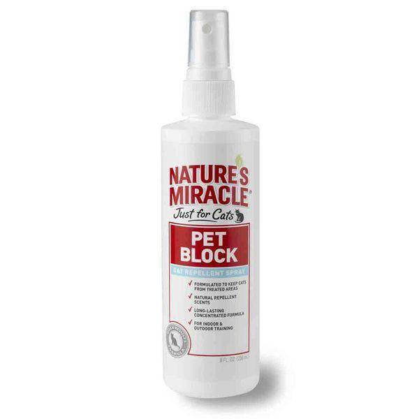 Спрей відлякуючий для котів Nature`s Miracle JFC Pet Block Repellent Spray 236 мл