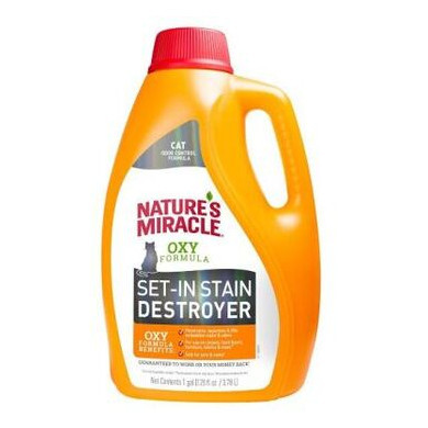 Знищувач плям і запахів від котів з активним киснем Nature's Miracle Cat Set-In Stain Destroyer Oxy Formula 3,7 л