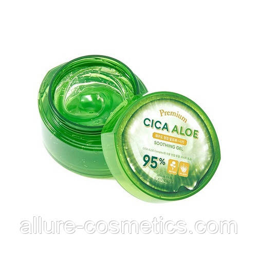 Заспокійливий гель з Алое вера 95% Missha Premium Cica Aloe Soothing Gel 300ml
