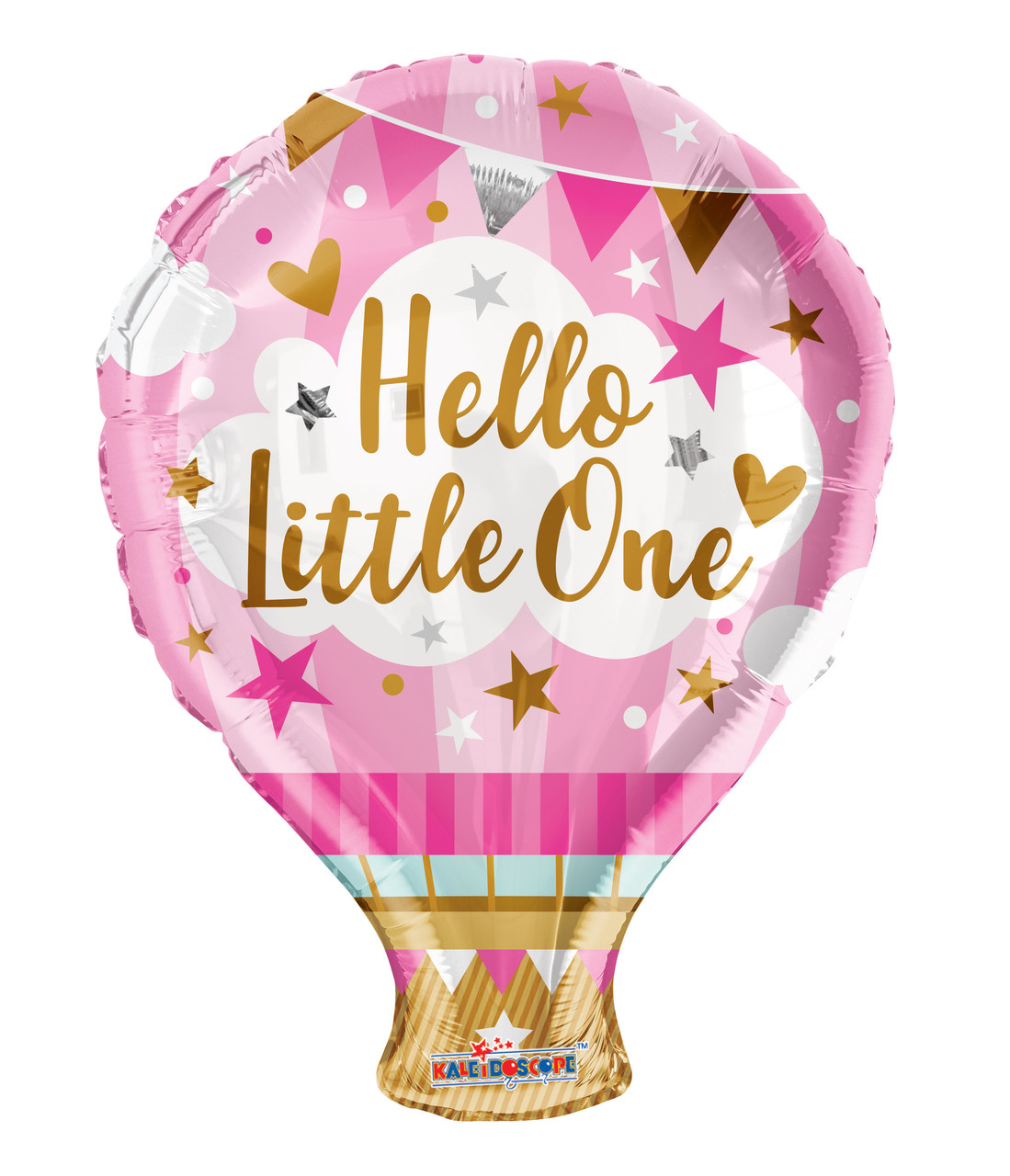 K 18" Hello Little One Pink Balloon Foil Balloons. Фольгована куля Ласкаво просимо, малятко!