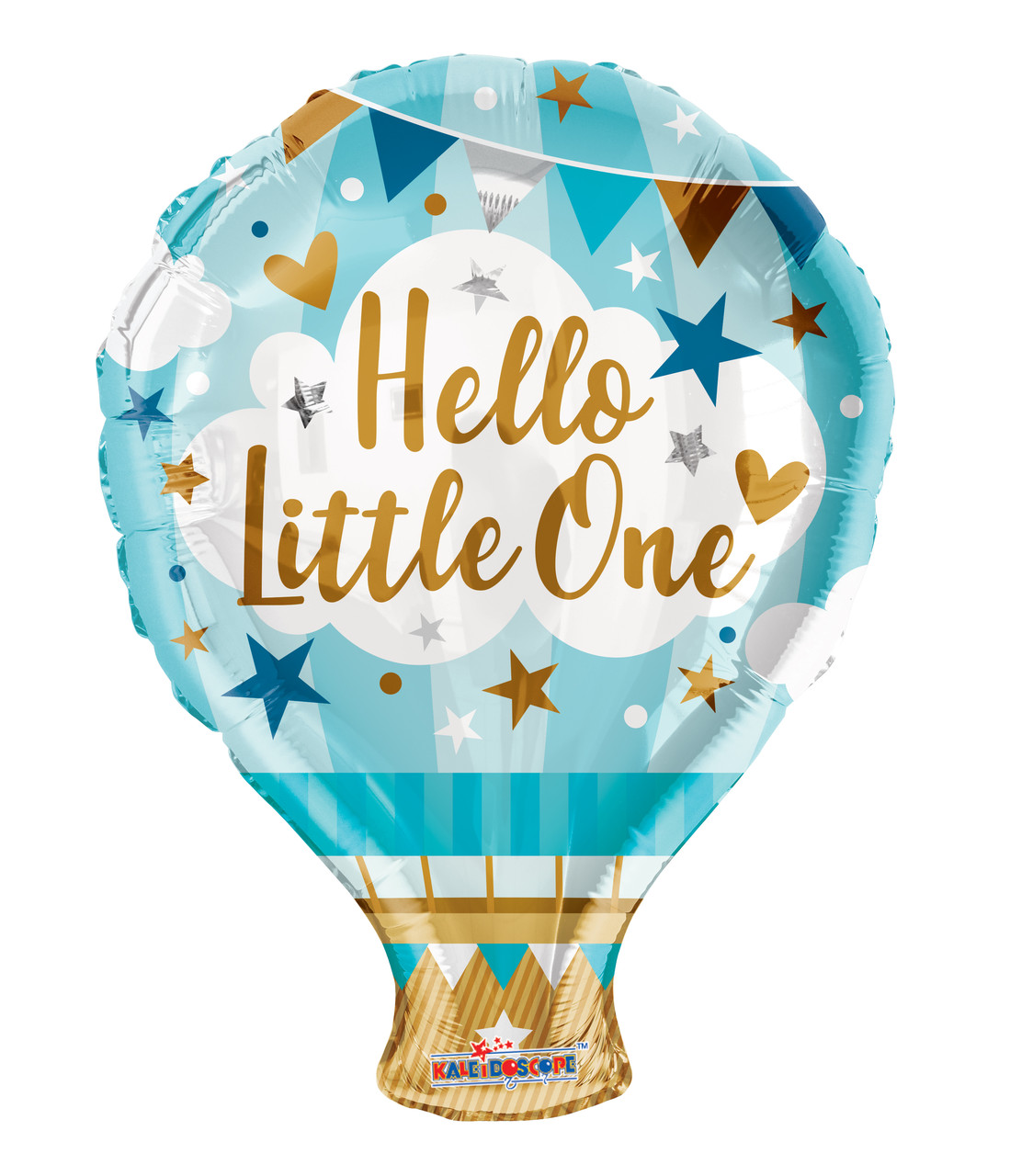 K 18" Hello Little One Blue Balloon Foil Balloons. Фольгована куля Ласкаво просимо, малюк! Хлопчик