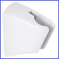 Тримач для лійки душу білий кронштейн настінний