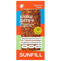 Лляні хлібці "Дитячі" без глютену, 100г Sunfill