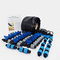 Набір крапельного поливання "Старт Professional 200м". Крапельна стрічка, краники, заглушки, ремонтники.