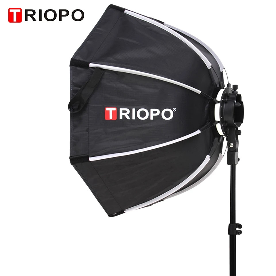 Софтбокс TRIOPO KX65, портативный уличный восьмиугольный зонт для вспышки yongnuo YN200 yn560 Godox AD200 V1 - фото 1 - id-p1568078148