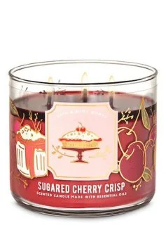 Sugared Cerry Crip ароматизована свічка оригінал від Bath and Body Works