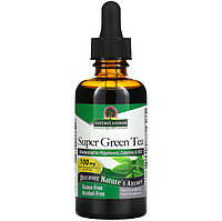 Зеленый чай с экстрактом лимона Nature's Answer "Super Green Tea" без спирта, 100 мг (60 мл)