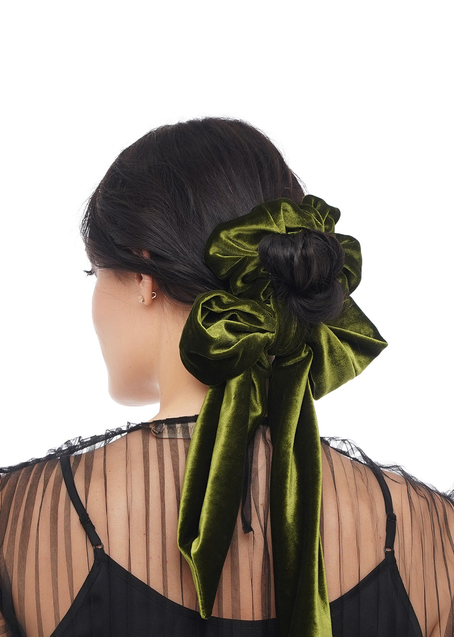 Стрічка + резинка з оксамиту, фото 1