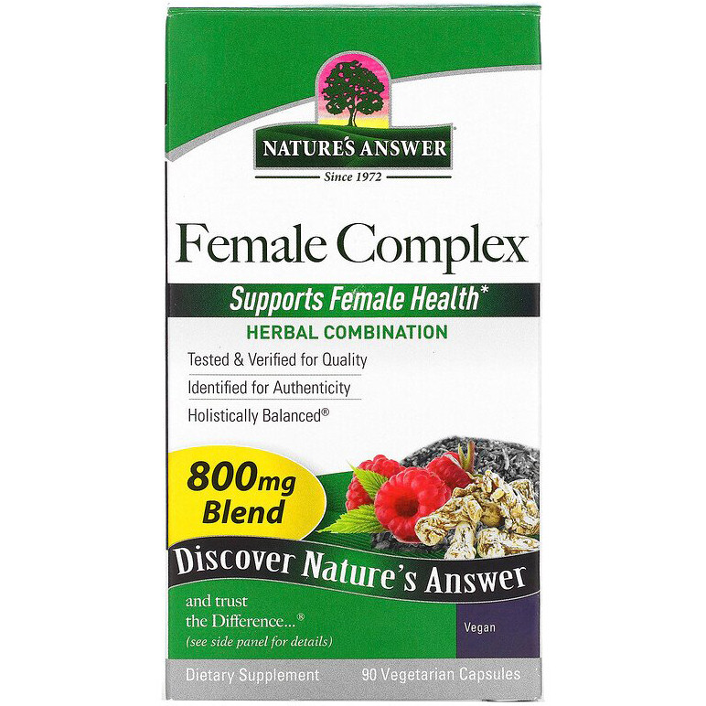 Комплекс для жіночого здоров'я Nature's Answer "Female Complex" 800 мг (90 капсул), фото 1
