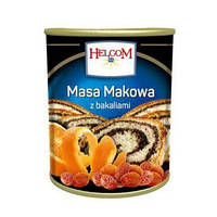 Маковая начинка (масса) с кусочками сухофруктов Helcom, 850 г (Польша), ж/б