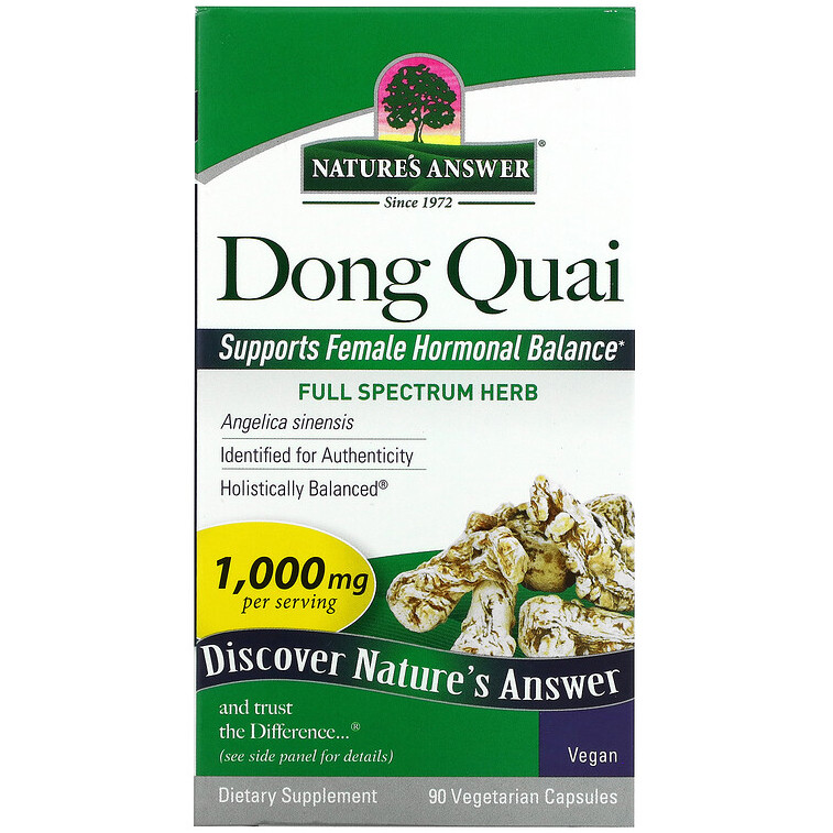 Дегель Nature's Answer "Dong Quai" для жіночого здоров'я, 1000 мг (90 капсул)