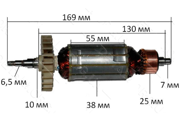 Якір болгарки Einhell 125 d39, фото 1