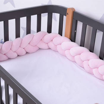 Захист в ліжечко Бампер-коса Baby Veres Pink Light 120х15 см