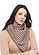 Шарф-бактус "Единбург", жіночий шарф, вовняний беж карта, великий жіночий шарф, фото 2