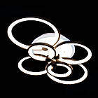 Сучасна світлодіодна люстра круги 190 Вт з пультом та підвсвічуванням основи D-9133/6BK 3c, фото 2