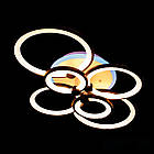 Сучасна світлодіодна люстра круги 190 Вт з пультом та підвсвічуванням основи D-9133/6BK 3c, фото 3