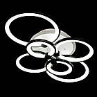 Сучасна світлодіодна люстра круги 190 Вт з пультом та підвсвічуванням основи D-9133/6BK 3c, фото 4