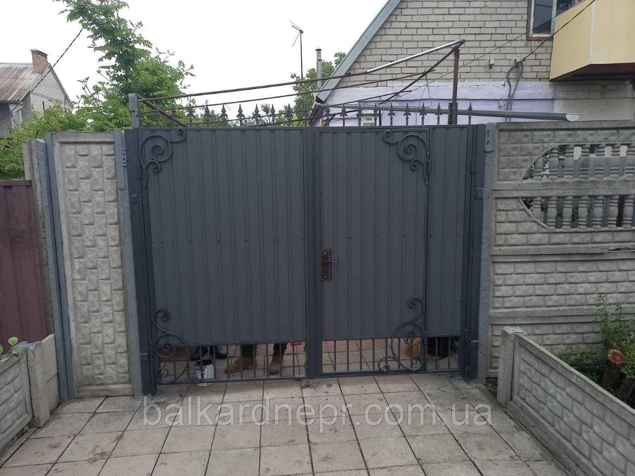 Ворота розпашні, фото 1