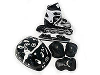 Набор ролики + коньки + защита + шлем для детей. Размеры: 28-31, 29-32, 32-36, 33-37, 34-38