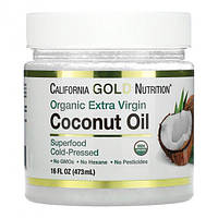 Кокосове масло California Gold Nutrition Organic Coconut Oil першого холодного віджиму