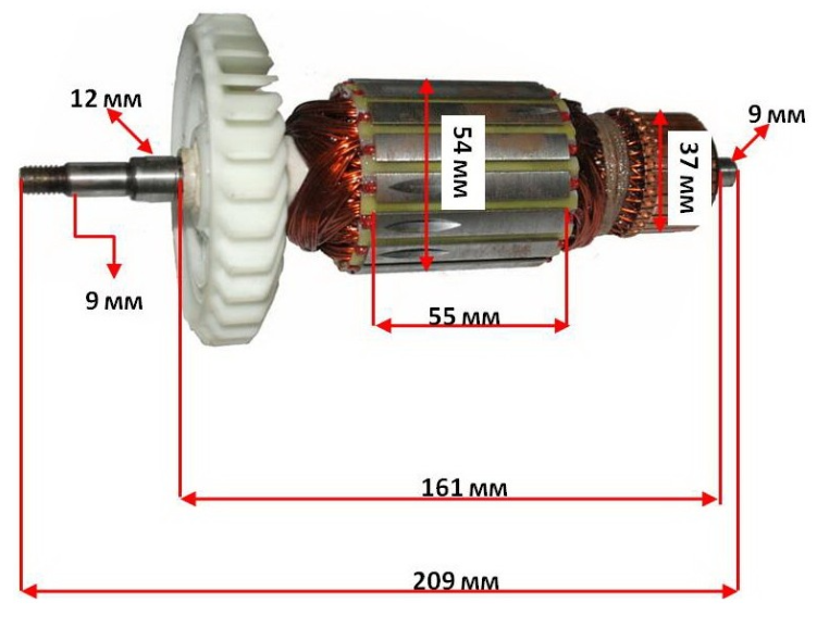 Якір на болгарку Einhell 230 NTN, фото 1