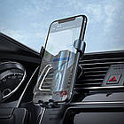 Автотримач для телефону в авто HOCO Dignity air outlet gravity CA71 black, фото 10