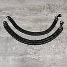 Чоловічий браслет з нержавіючої з медичної сталі із емаллю з ланцюжка "Акорд" шириною 11,5 мм, фото 3