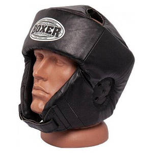 Шолом карате BOXER М шкіра чорний