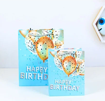 Пакети подарункові великі вертикальні 25х37х8 см