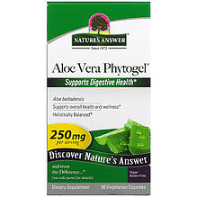 Алое вера Nature's Answer "Aloe Vera Phytogel" фітогель, 250 мг (90 капсул)