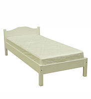 Кровать односпальная деревянная Л-104 белая 90х190 Скиф