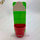 Квітковий горщик Домашник Flaky Clouds 18 х 7 см, фото 2