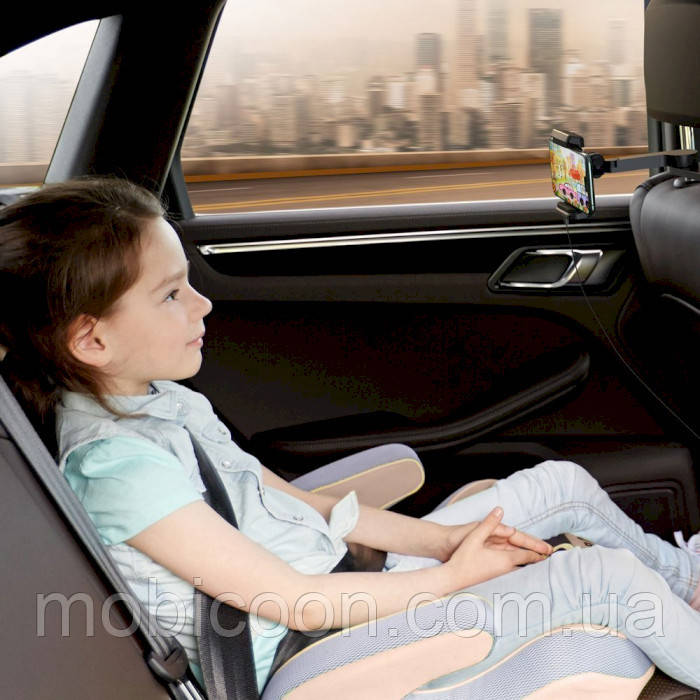 Тримач для телефону на підголовник Baseus Back seat Vehicle Phone Hook black