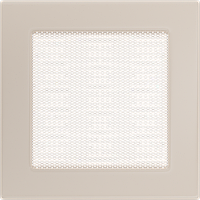 Вентиляционная решетка Kratki для камина кремовая 17x17