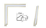 Рамка А2(420х594). Профіль 23 мм. Білий. Для картин,плакатів,фотографій, фото 2