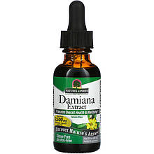 Даміна Nature's Answer "Damiana Extract" афродизіак без спирту, 2500 мг (30 мл)