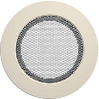Вентиляционная решетка Kratki для камина круглая кремовая Ø 125