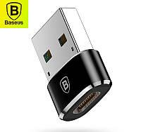 Адаптер переходник Baseus USB to USB-C Exquisite Black