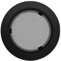 Вентиляционная решетка Kratki для камина круглая черная Ø 150