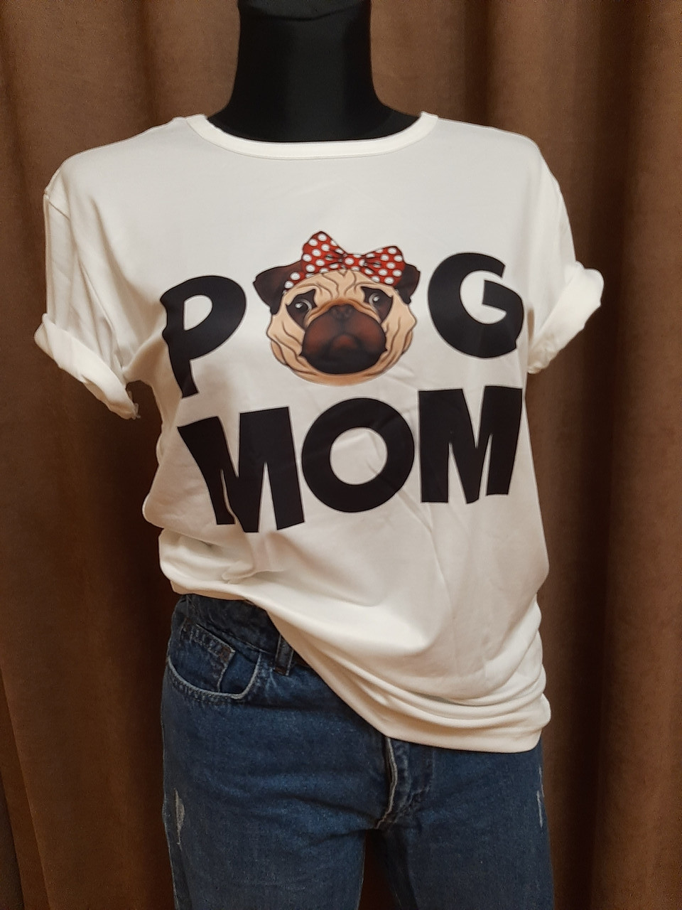 Футболка жіноча "Mom dog"