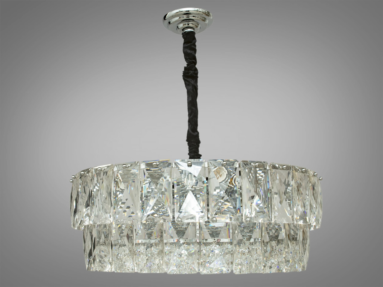 Сучасна кришталева люстра 8070-600HR+WH, фото 1