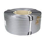 Стрічка пакувальна поліпропіленова 12 мм х 0,6 мм, 2,5 км, сірий колір, фото 2